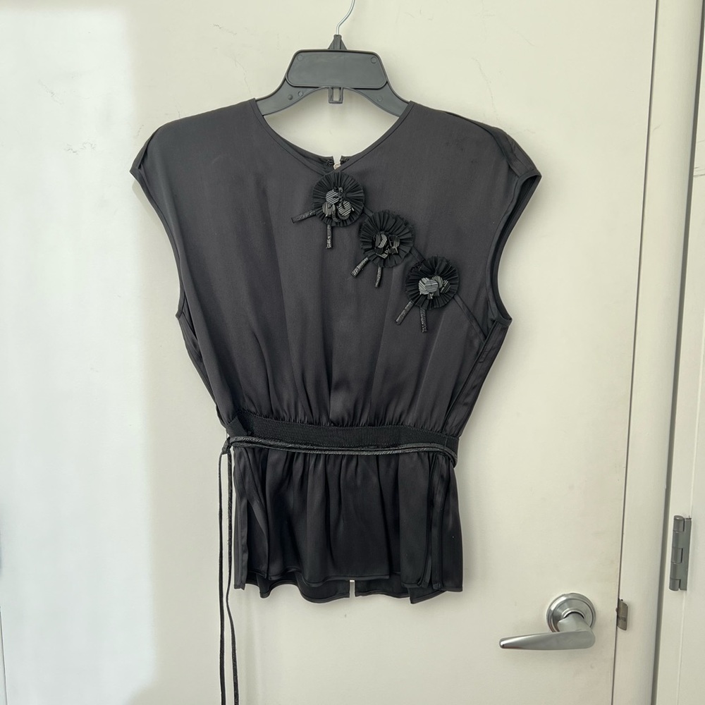 Marc Jacobs Embroidered Silk Top(sleeveless) Size 6